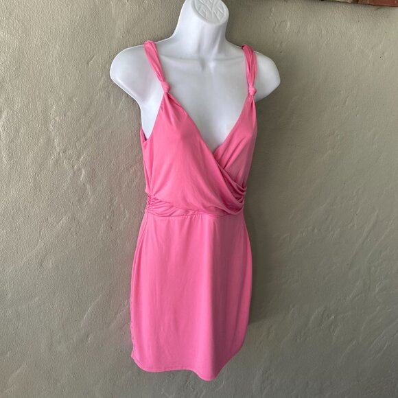 LOVERS AND FRIENDS PINK MINI DRESS SIZE M - Picture 1 of 5